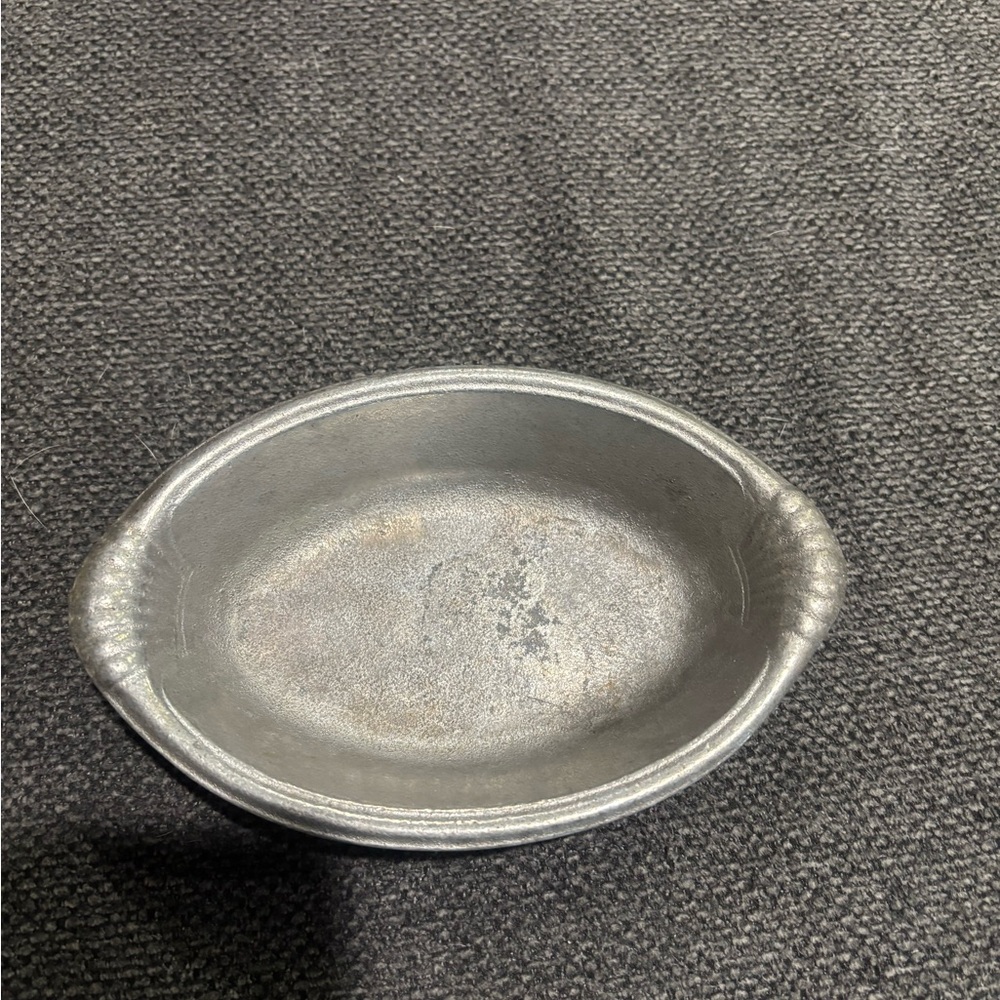 Vintage Wilton Armetale Silver Oval Serving Dish with Handles